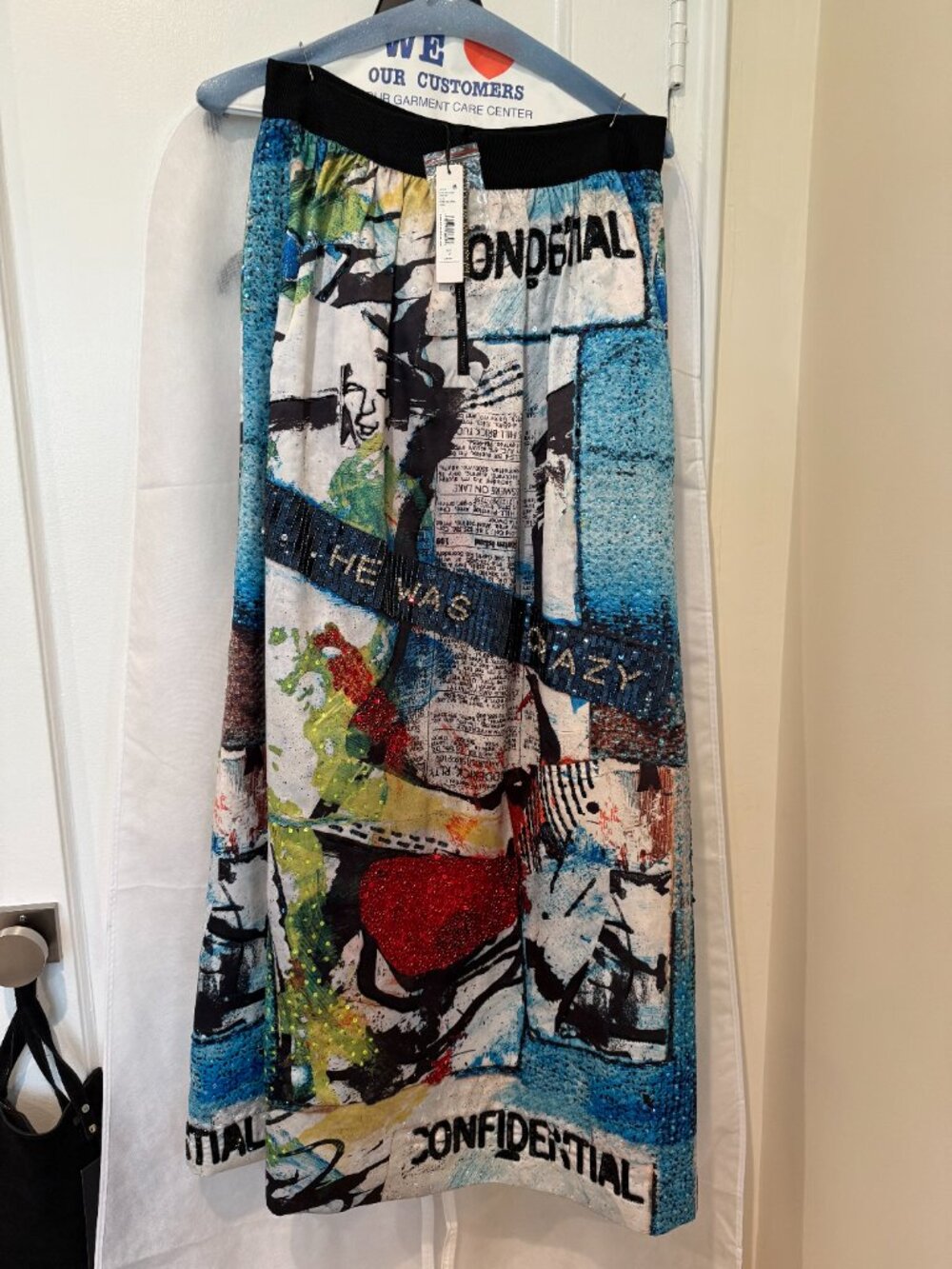 Alice and Olivia BASQUIAT TINA EMBELLISHED MAXI SKIRT - Picture 5 of 6